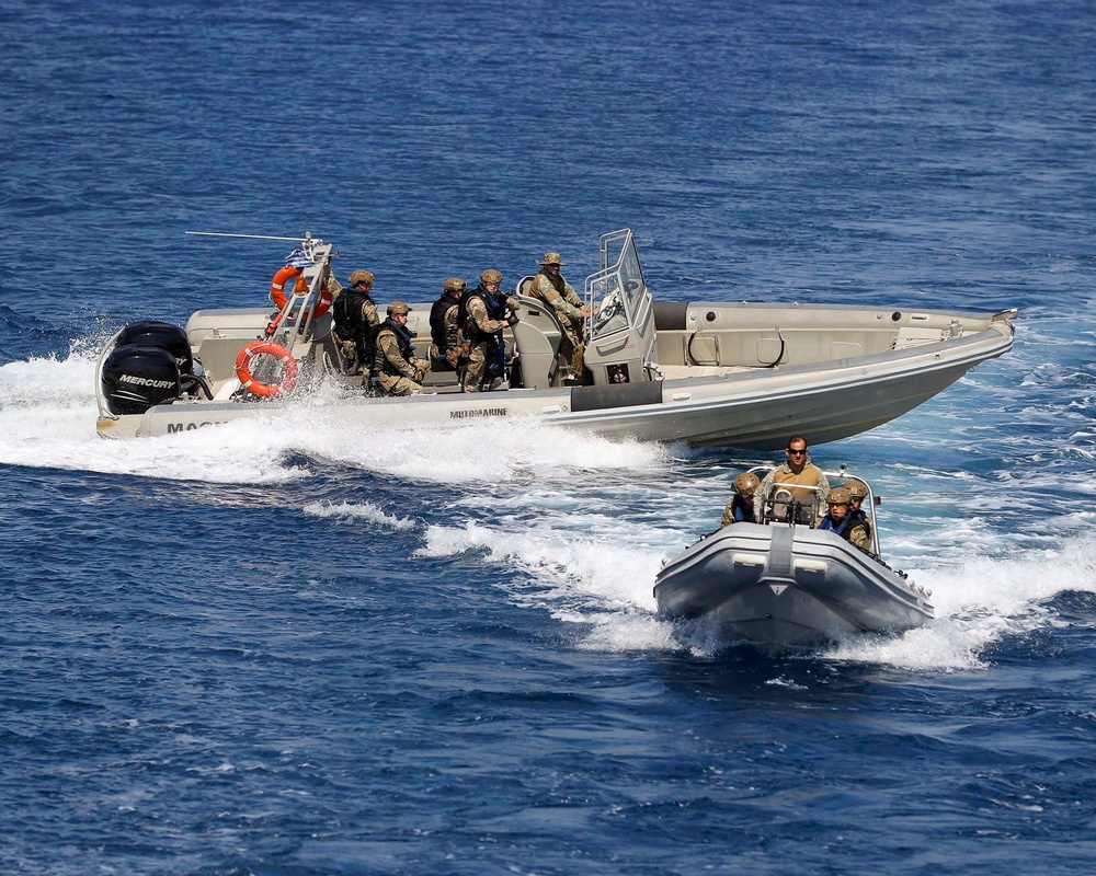 Training for the Royal Marines Boarding Team