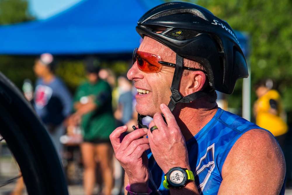 The Military Surface Deployment and Distribution Command hosted the Surface Warrior Challenge III “Three-Peat Triathlon”