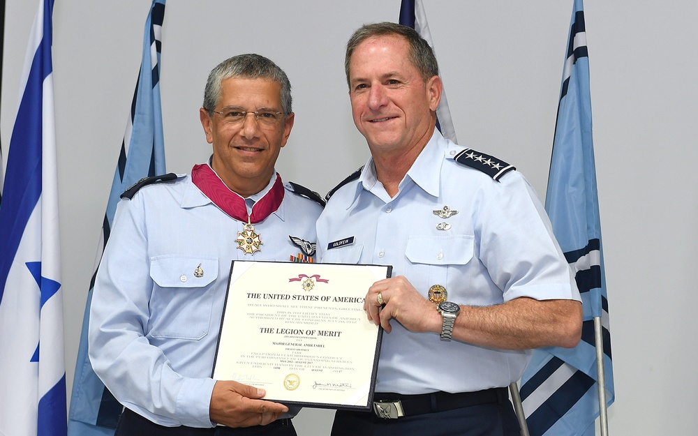 Chief of Staff of the U.S. Air Force, General David Goldfein Attends Israeli Air Force Change of Command