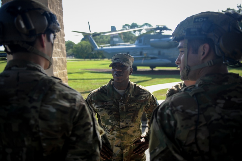CMSAF Kaleth O. Wright visits Hurlburt Field