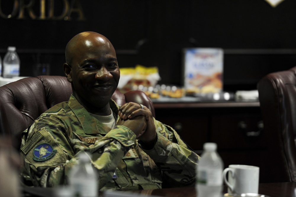 CMSAF Kaleth O. Wright visits Hurlburt Field