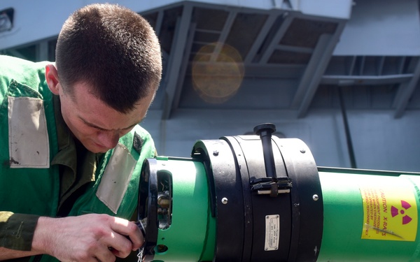Sailors Perform X-ray On Stabilizer