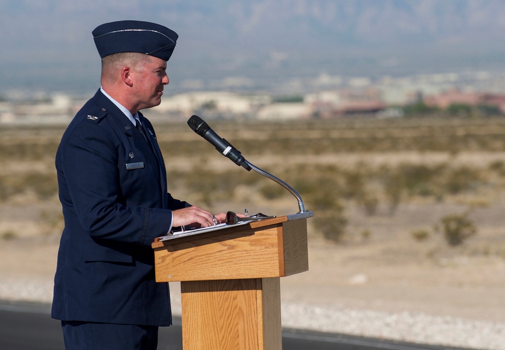 820th RHS dedicates road in memory of fallen Airman