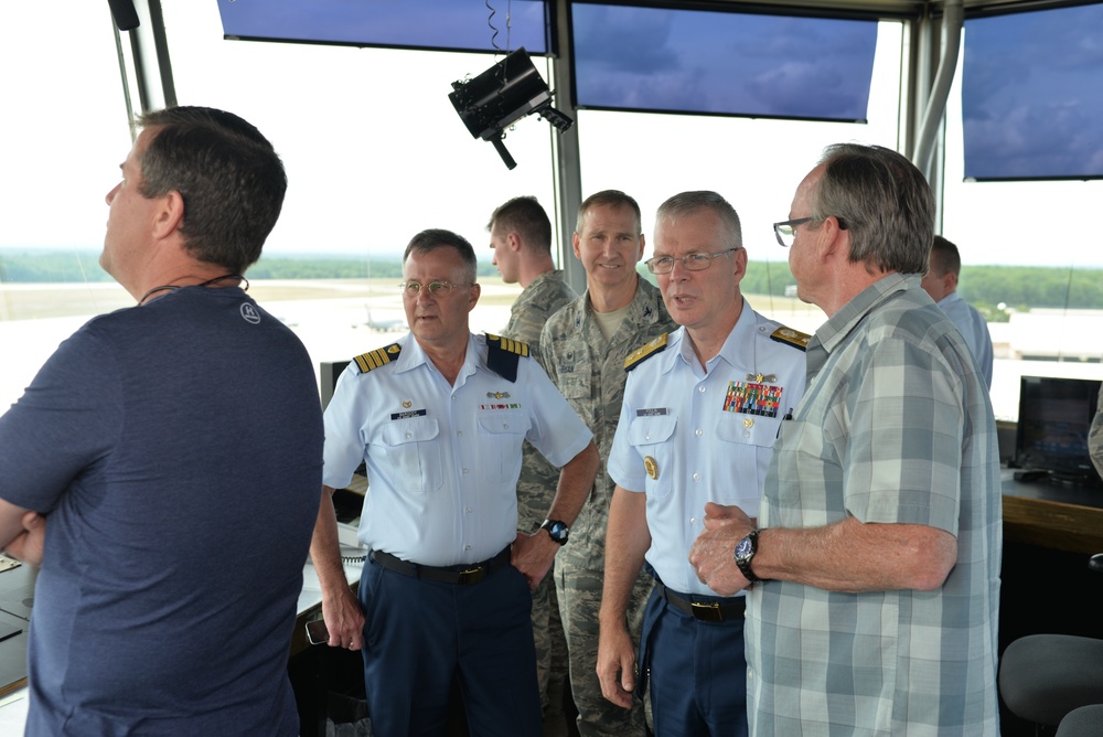 Coast Guard Rear Admiral tours Pease tower