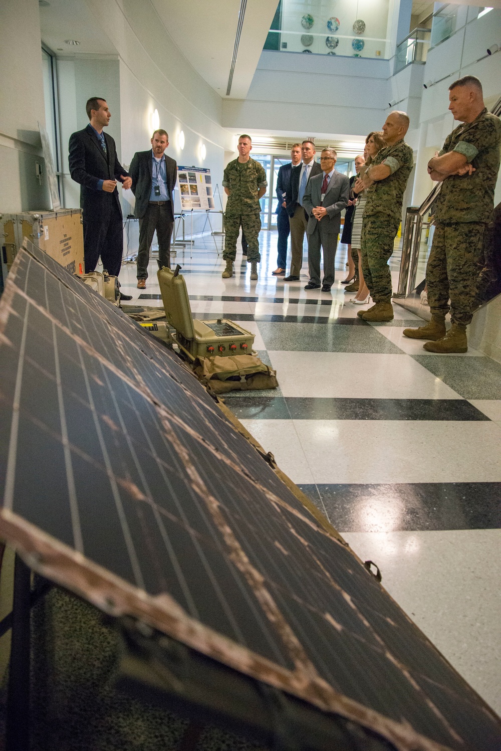 Marines visit Carderock for Marine Innovation Challenge Showcase