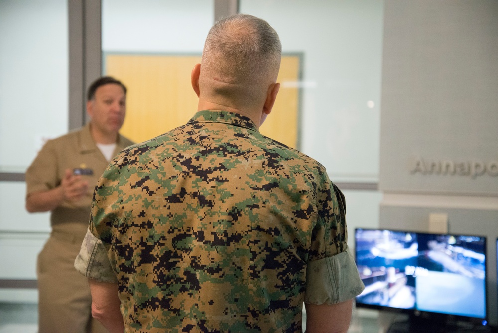 Marines visit Carderock for Marine Innovation Challenge Showcase