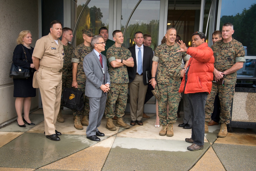 Marines visit Carderock for Marine Innovation Challenge Showcase