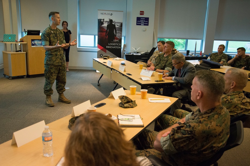 Marines visit Carderock for Marine Innovation Challenge Showcase