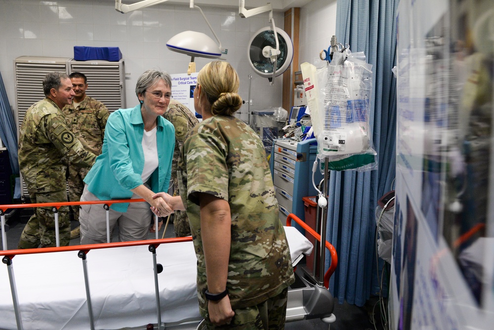 SECAF and CSAF Visit Expeditionary Emergency Room
