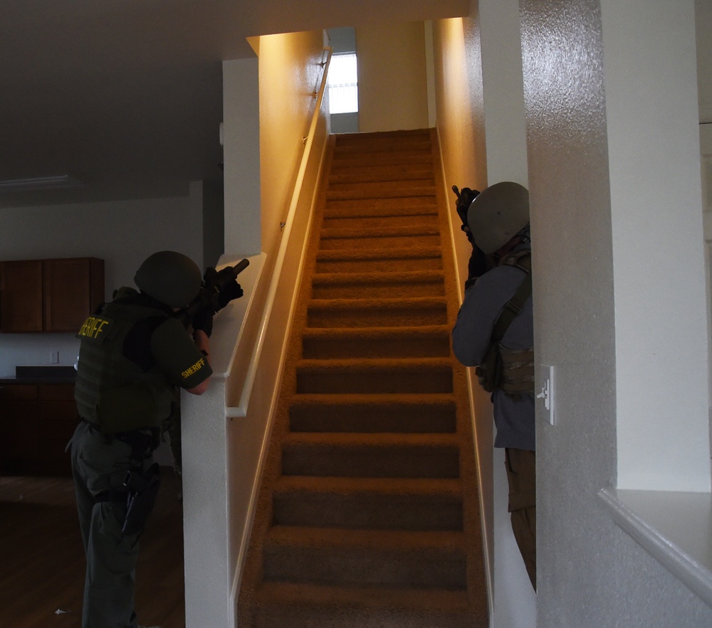 SWAT team practices real-world scenarios