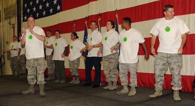 Green Dot program featured at commander's call