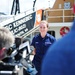 Shipwreck survivor meets with Coast Guard rescuers in Portsmouth, VA