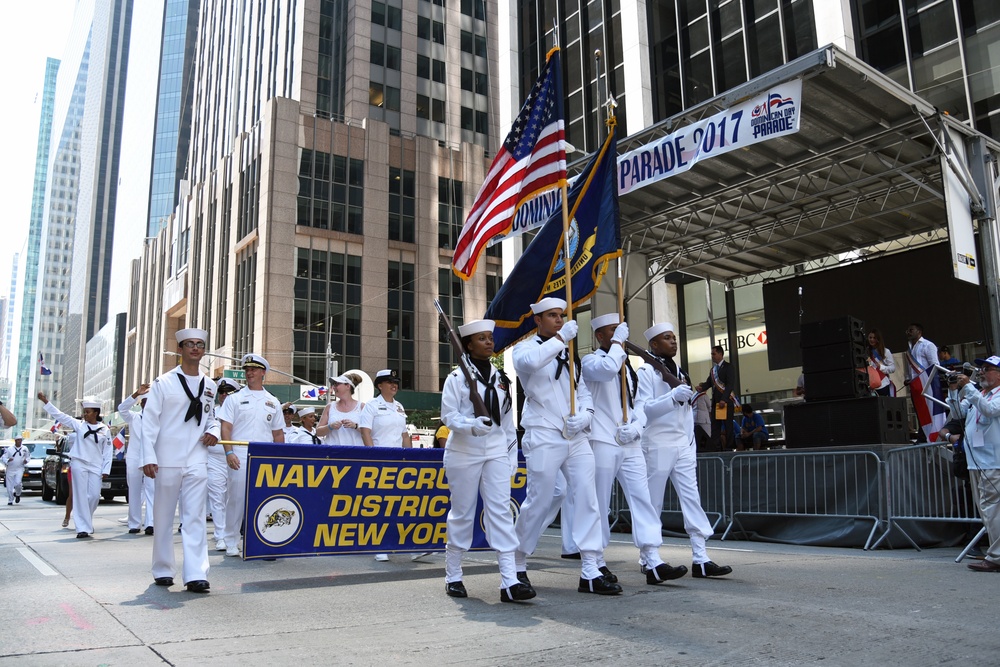 Sailors Participate in NYC Dominican Day Parade