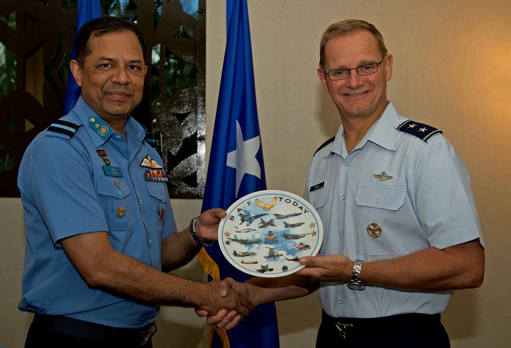 U.S., Bangladesh Airmen increase interoperability during talks