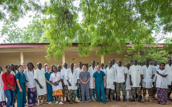Shoulder to shoulder, sharing medical practices: American and Cameroonian military medical professionals partner, develop relationship through MEDRETE 17-5