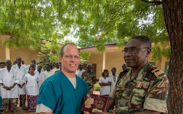 Shoulder to shoulder, sharing medical practices: American and Cameroonian military medical professionals partner, develop relationship through MEDRETE 17-5