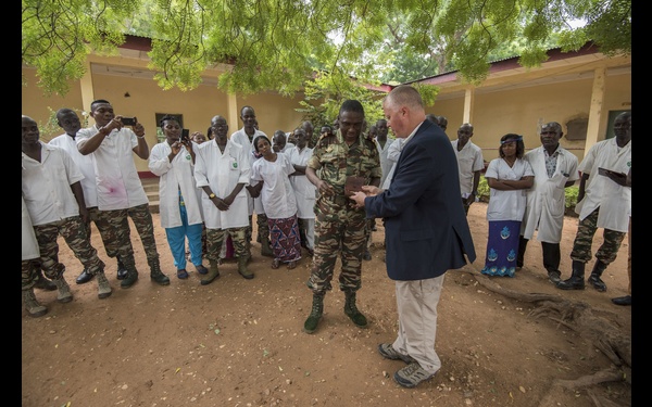 Shoulder to shoulder, sharing medical practices: American and Cameroonian military medical professionals partner, develop relationship through MEDRETE 17-5