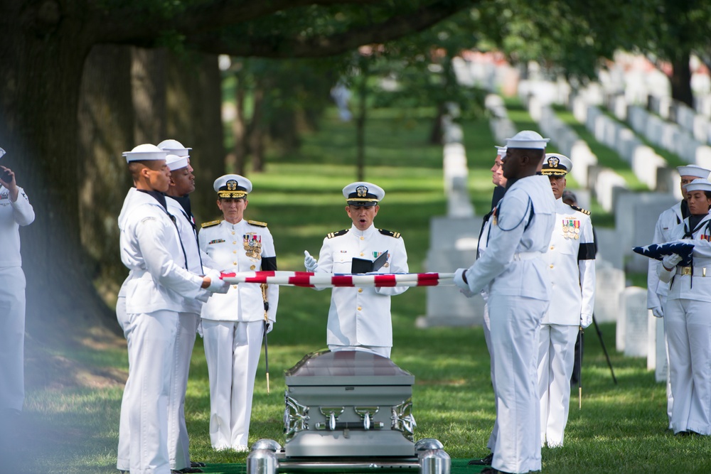 Graveside Service for U.S. Navy Fire Controlman Chief Gary Leo Rehm Jr. at Arlington National Cemetery