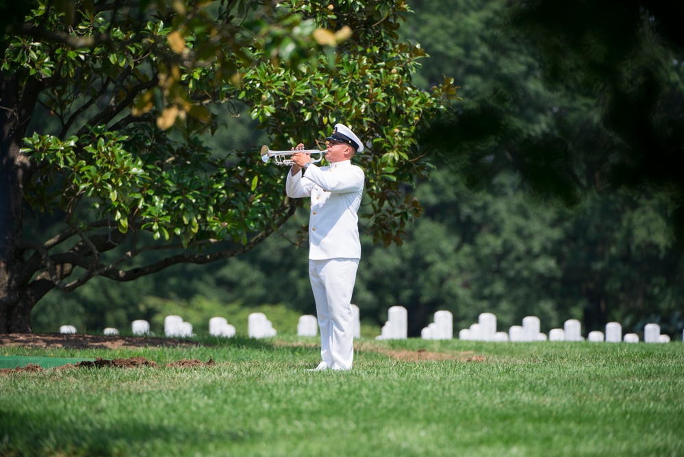 Graveside Service for U.S. Navy Fire Controlman Chief Gary Leo Rehm Jr. at Arlington National Cemetery
