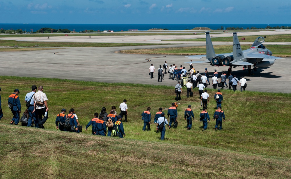 Kadena hosts an annual hands on fire training for local firefighters