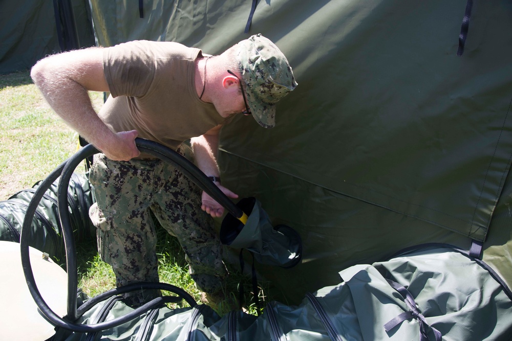NMCB 1 Sailors Conduct Camp Maintenance during SPS 17