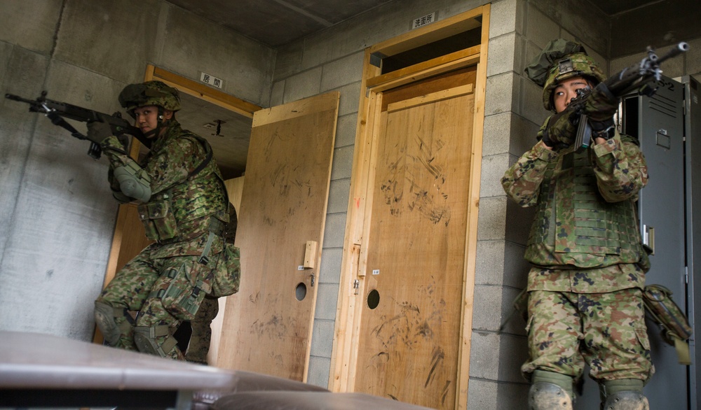 U.S. Marines Japan Ground Self-Defense Force urbanized training