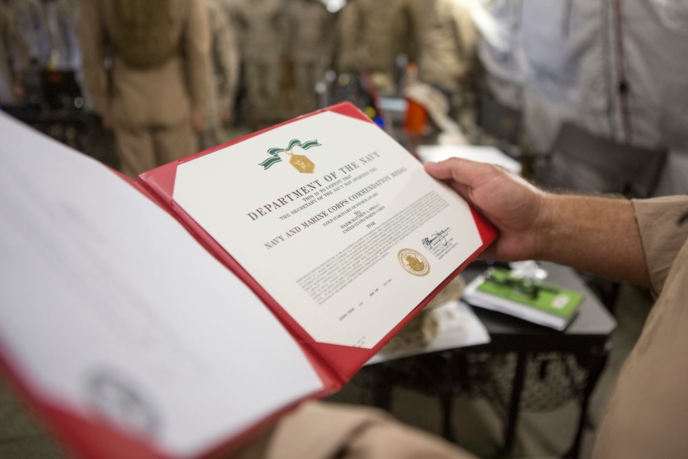 Marine with MAG-26 receives award