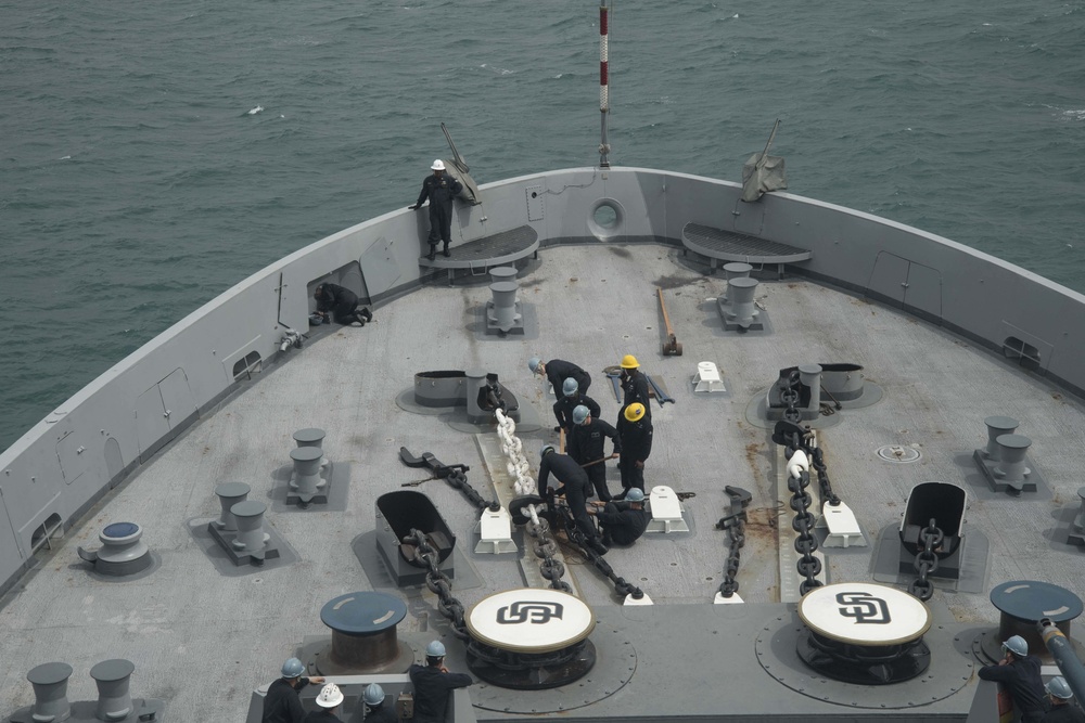 USS San Diego (LPD 22) Phuket Thailand Arrival