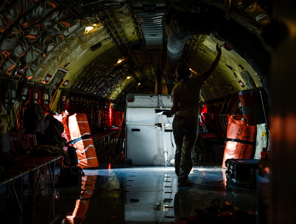 KC-135 crew refuels RC-135V/W