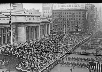 New York City said goodbye to National Guard with massive parade in August 1917