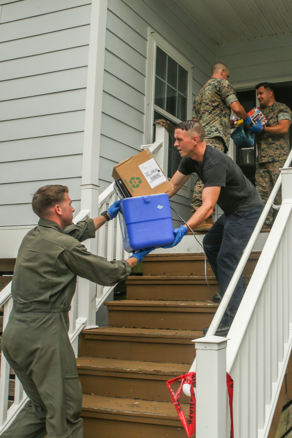 Military police assist Parris Island family after fire