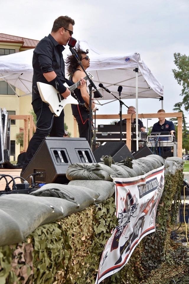 Local Band Performs at Travis Air Force Base for Rock the Block Festival