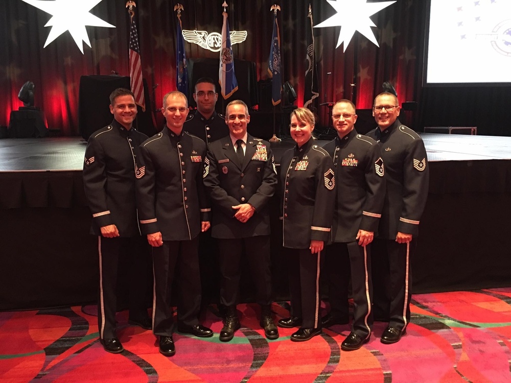 U.S. Air Force Band of the Golden West Performs With and Honors Command Senior Enlisted Leader