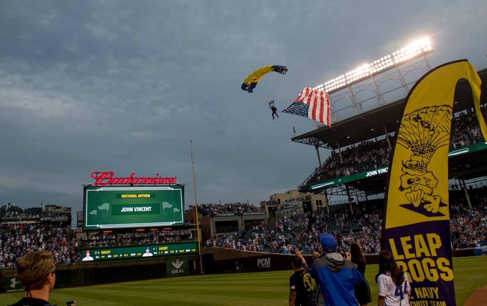 The Leap Frogs Perform at Wrigley Field