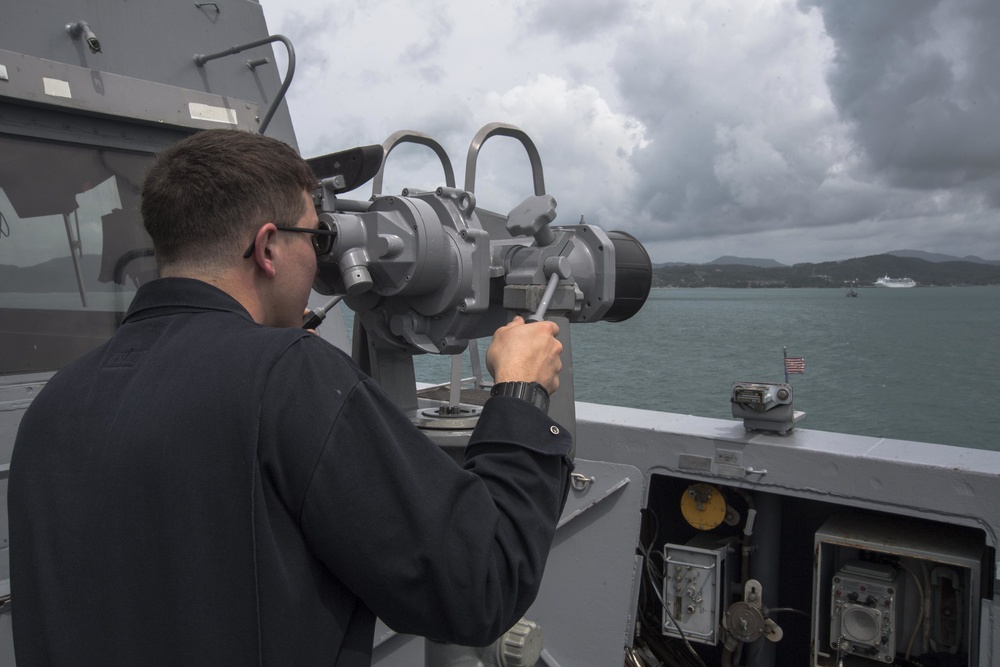 USS San Diego (LPD 22) Phuket Thailand Arrival