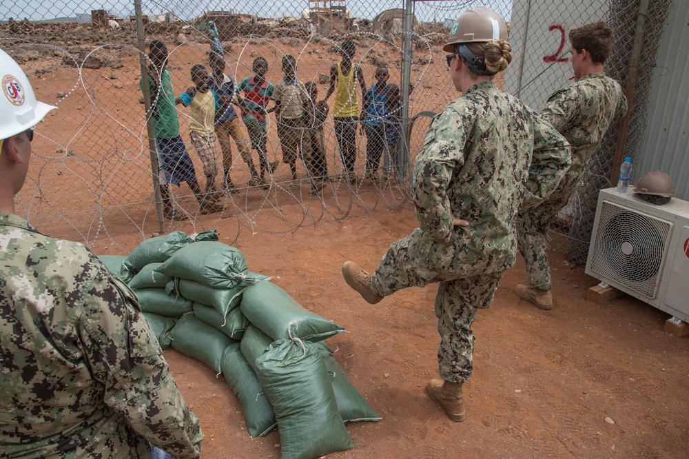 CJTF-HOA Seabees leave behind strong bonds with a Djiboutian village prior to re-deployment