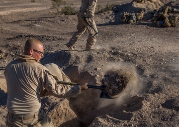 Melting pot: Marines with 1/1 and 2nd AAB conduct integrated live-fire range