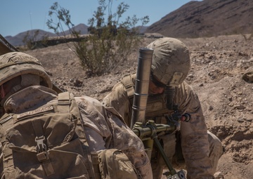 Melting pot: Marines with 1/1 and 2nd AAB conduct integrated live-fire range