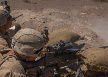 Melting pot: Marines with 1/1 and 2nd AAB conduct integrated live-fire range