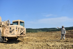 Engineers build moving armored target at Joint National Training Center, Romania