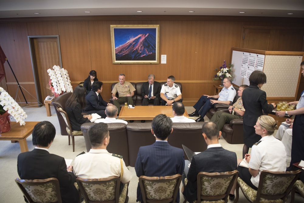 CJCS meets with State Minister of Defense Tomohiro Yamamoto