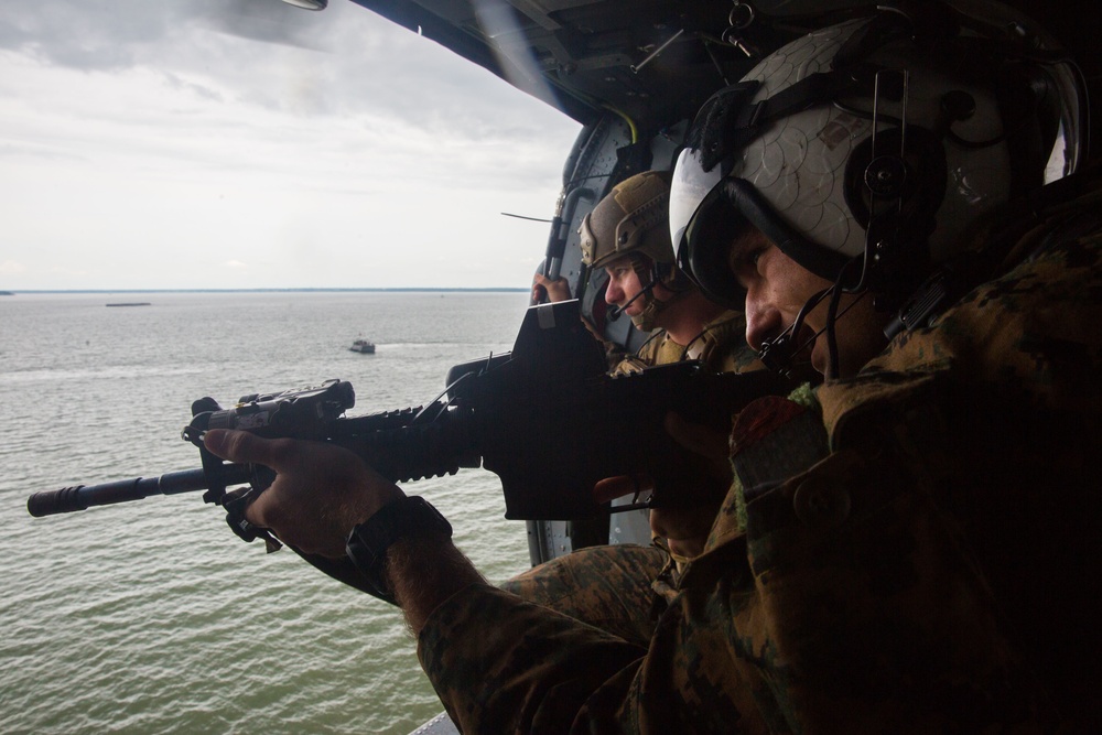 Marines raid from sea and air