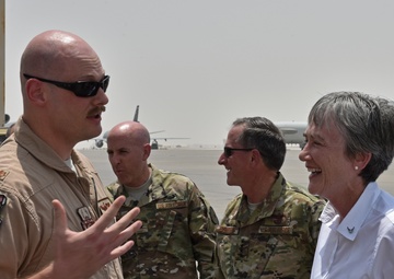 SecAF, CSAF emphasize importance of 380 AEW in ongoing fight against ISIS