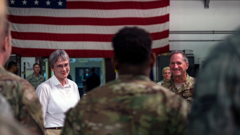 SecAF, CSAF emphasize importance of 380th AEW in ongoing fight against ISIS