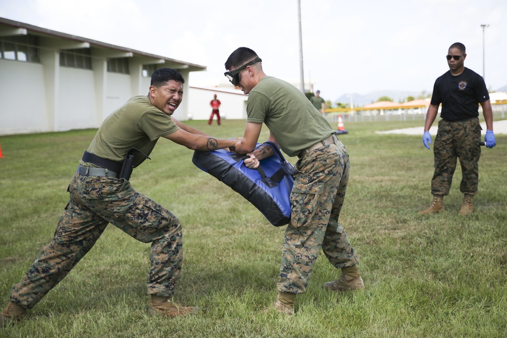 III MEF Marines conduct OC, quick-reaction force training aboard Camp Hansen