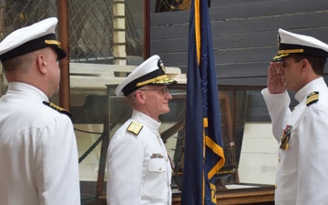 Albion Native Takes Command of Navy Defense Service Office