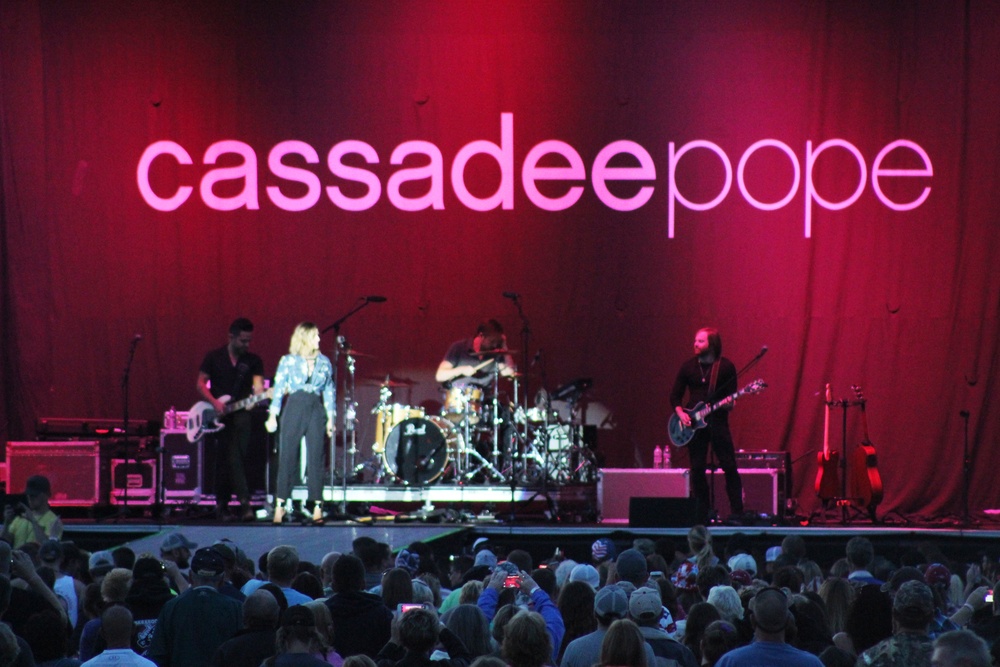 Artist Cassadee Pope plays to thousands at Fort McCoy concert