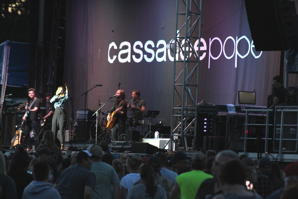 Artist Cassadee Pope plays to thousands at Fort McCoy concert