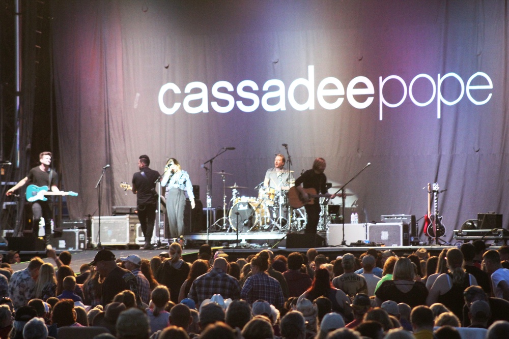 Artist Cassadee Pope plays to thousands at Fort McCoy concert