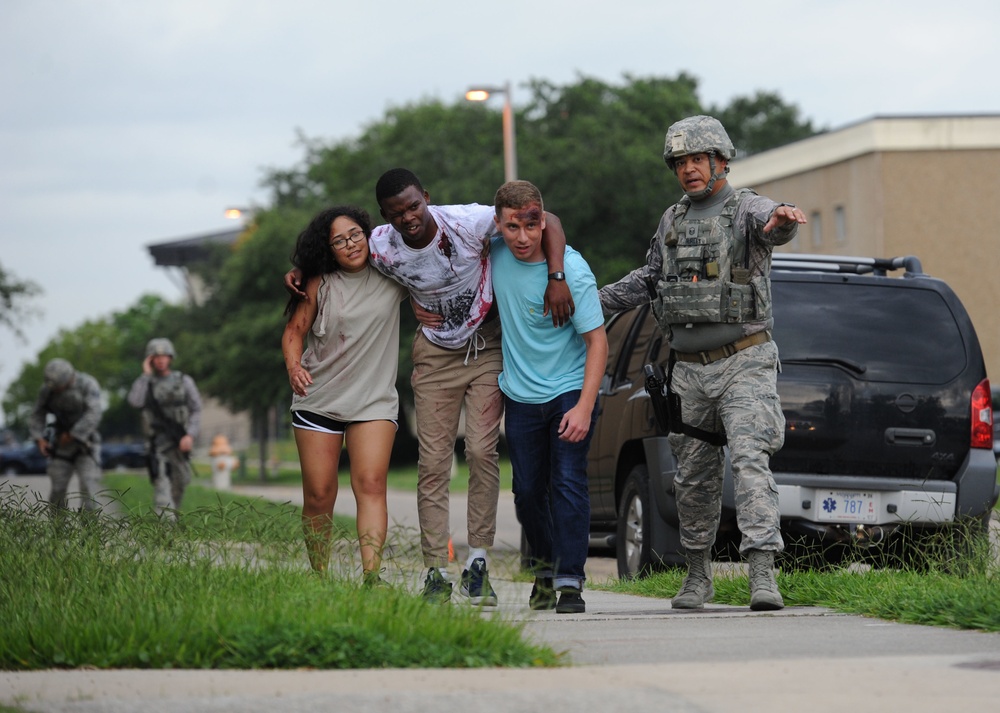 FPCON exercise prepares Keesler's first responders